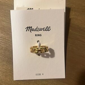 Madewell earrings and ring